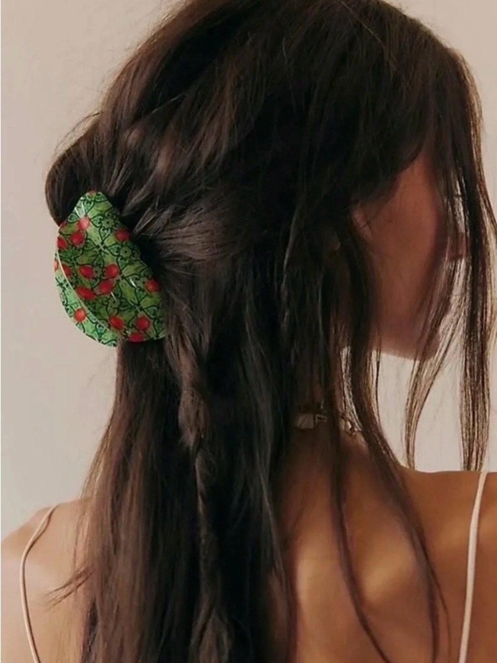 NWT Free People Well Traveled Hair Clip in Orange Tree